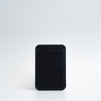 navy blue leather magsafe wallet