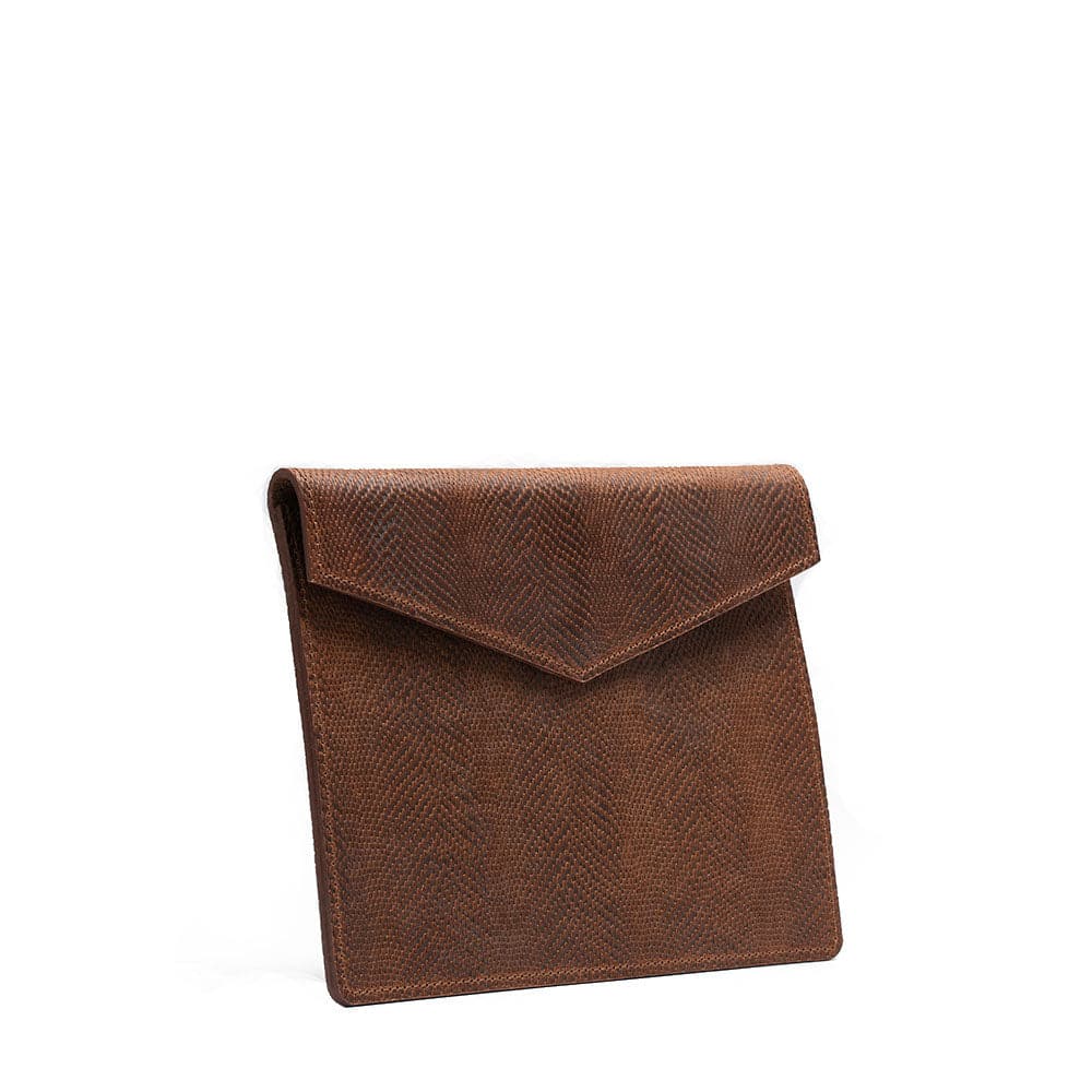 ipad leather sleeve snake print brown colour