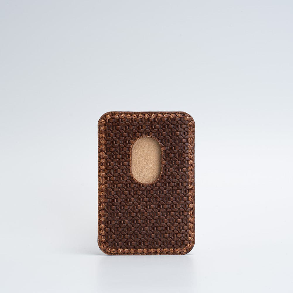 Leather MagSafe Wallet for Up to 6 Cards by Geometric Goods Camel
