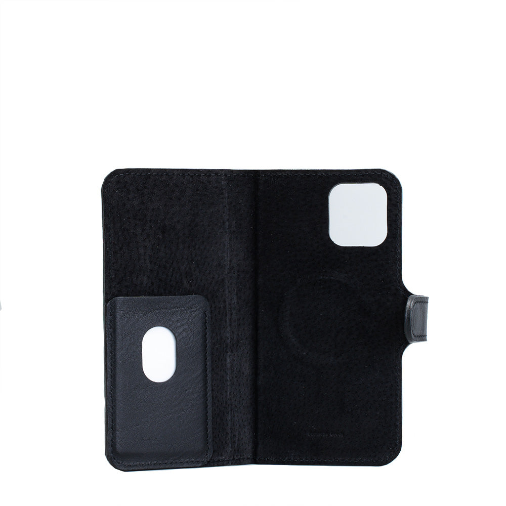 Full-grain Leather Folio Wallet with MagSafe - Spindly - Geometric Goods