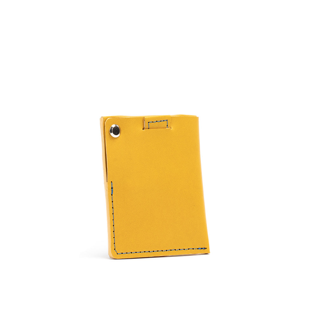 yellow airtag card wallet holder